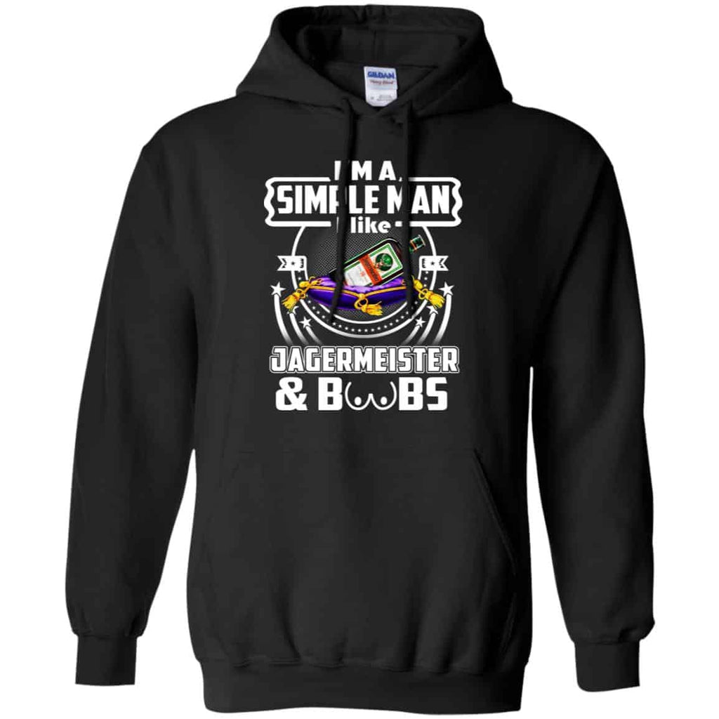I’m A Simple Man I Like Jagermeister And Boobs T-Shirts, Hoodie, Tank