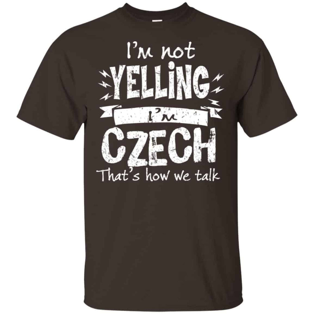 I’m Not Yelling I’m Czech That’s How We Talk T-Shirts, Hoodie, Tank