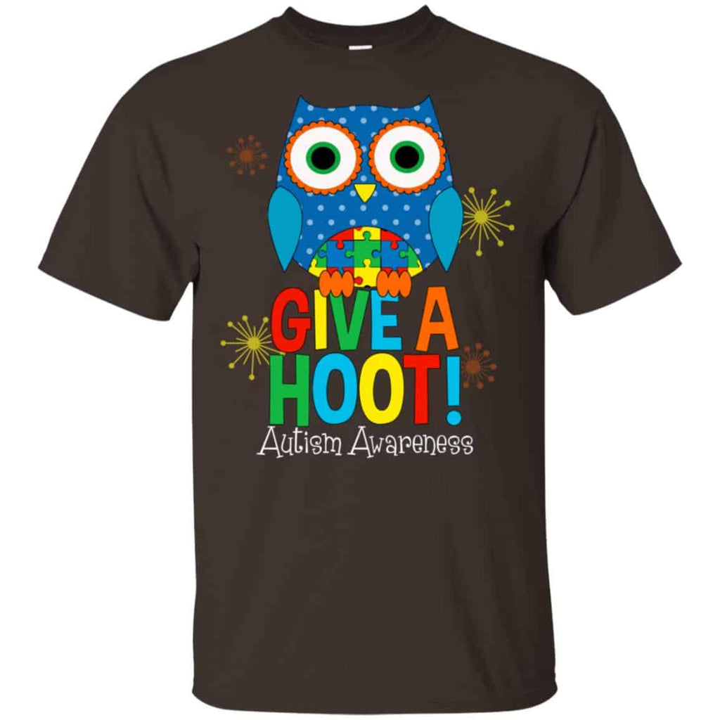 Autism Awareness: Give A Hoot T-Shirts, Hoodie, Tank