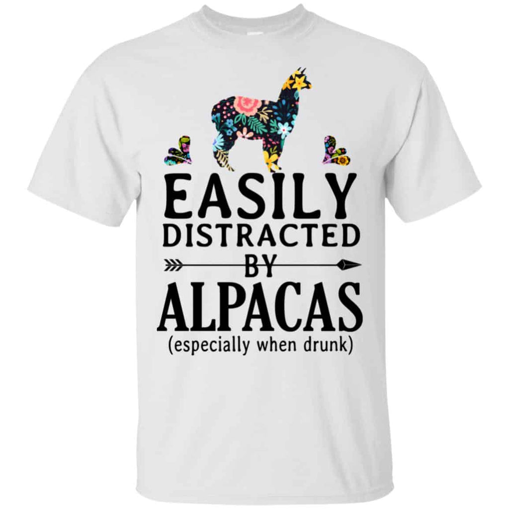 Easily Distracted By Alpacas Especially When Drunk T-Shirts, Hoodie, Tank