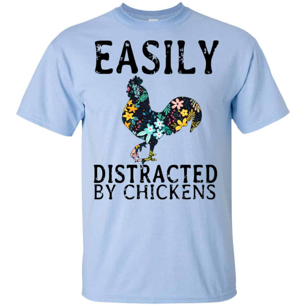 Easily Distracted By Chickens T-Shirts, Hoodie, Tank