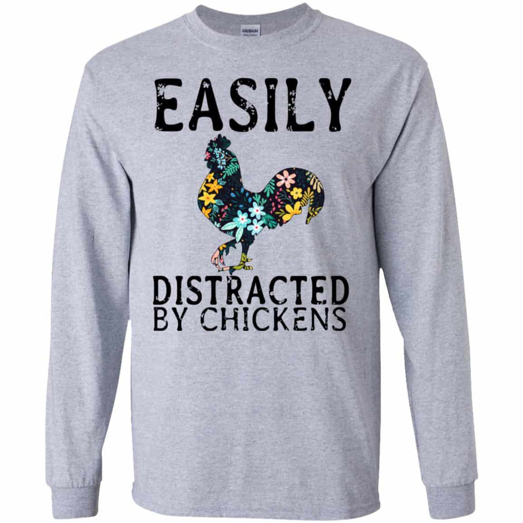 Easily Distracted By Chickens T-Shirts, Hoodie, Tank