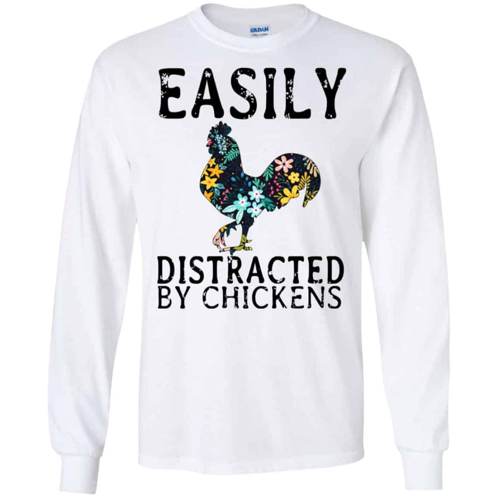 Easily Distracted By Chickens T-Shirts, Hoodie, Tank