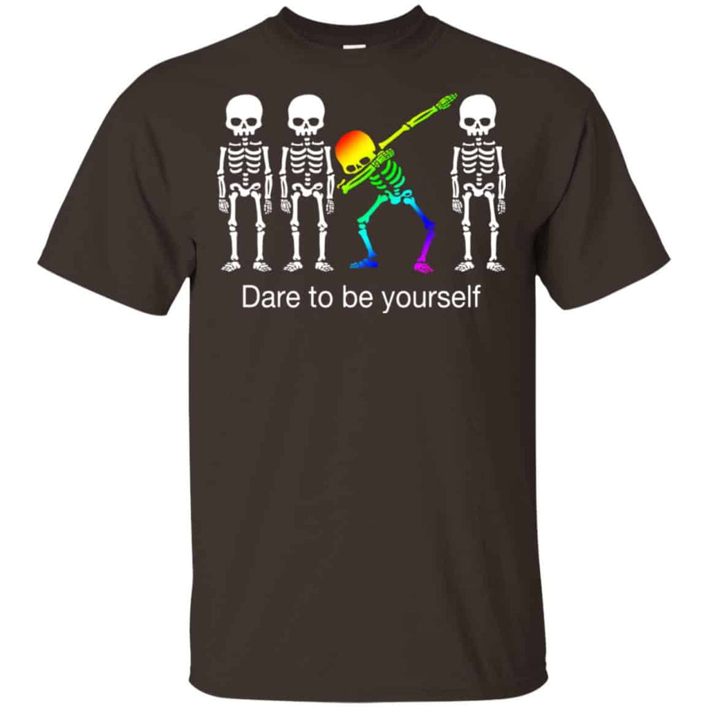 Dabbing Skeleton: Dare To Be Yourself T-Shirts, Hoodie, Tank
