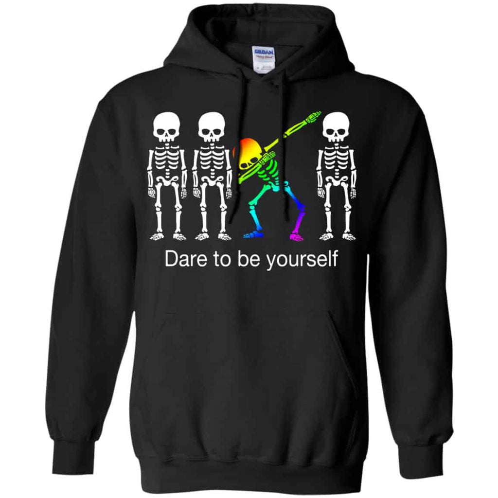 Dabbing Skeleton: Dare To Be Yourself T-Shirts, Hoodie, Tank