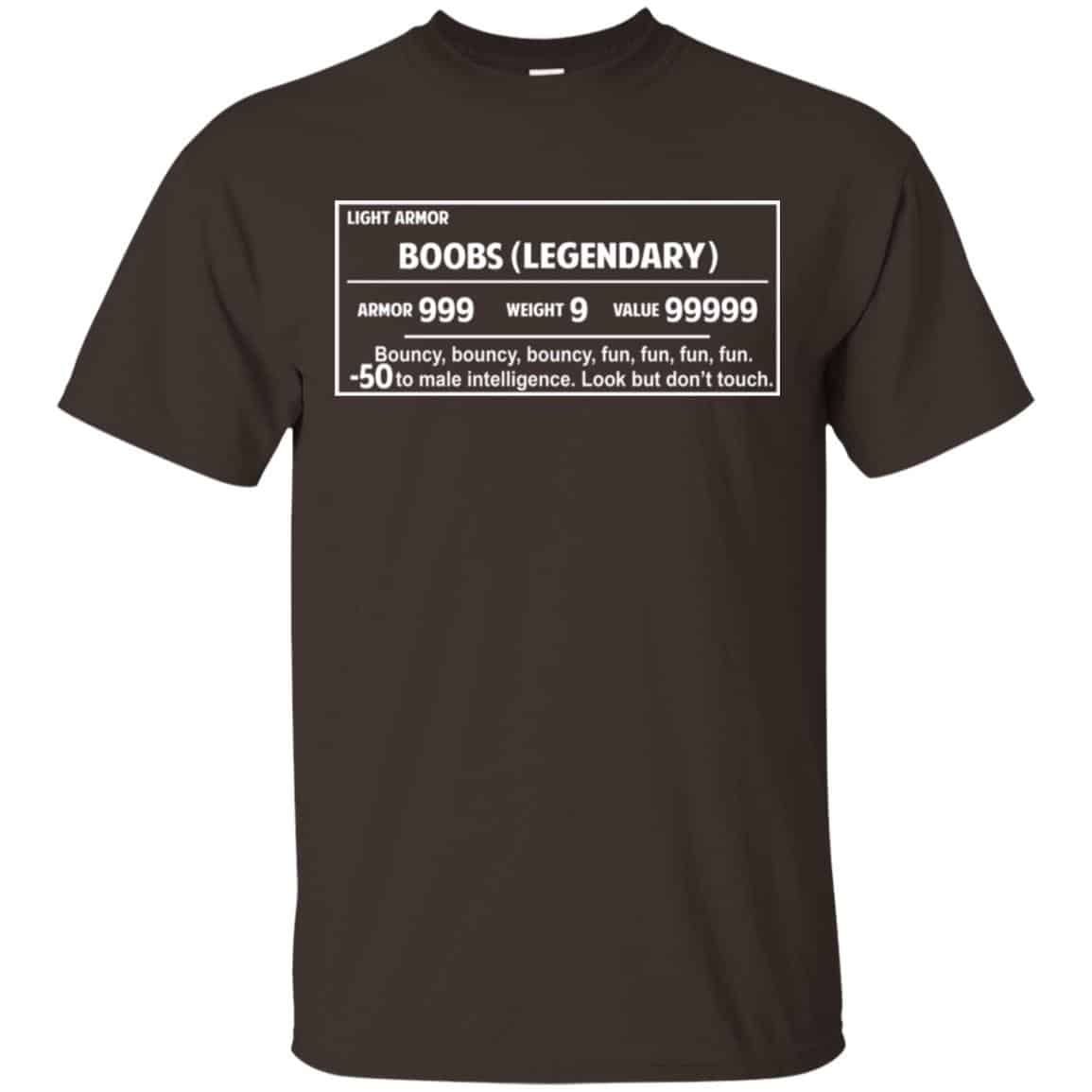 Light Armor – Boobs Legendary Armor 999 Weight 9 Value 99999 T-Shirts, Hoodie, Tank