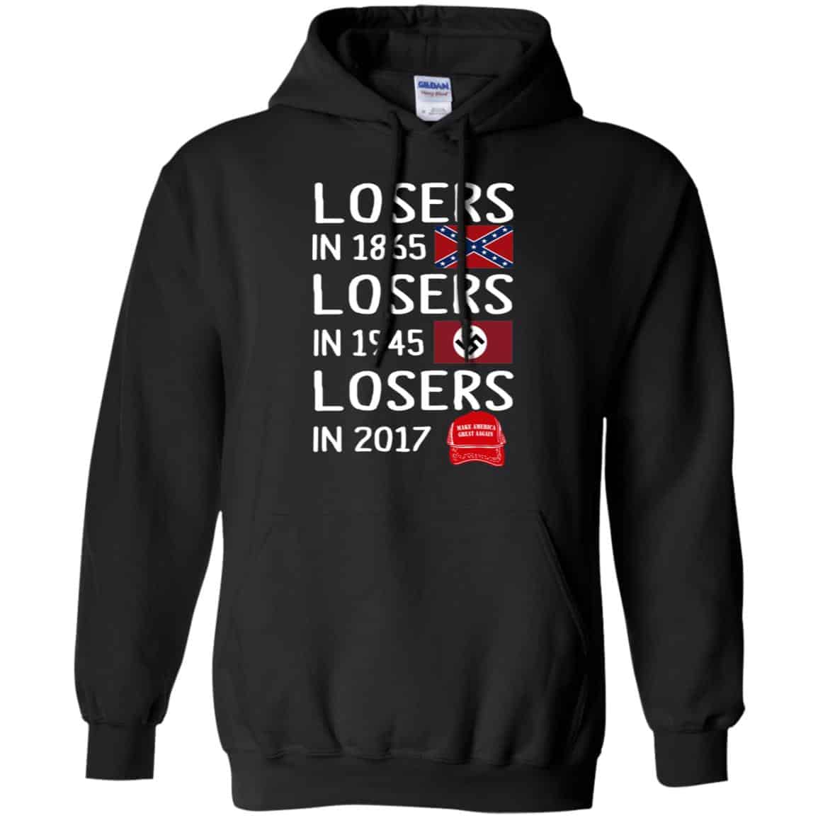 Losers In 1865 Losers In 1945 Losers In 2017 Shirt, Hoodie, Tank