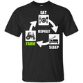 Eat Sleep Farm Repeat Farming T-Shirts, Hoodie, Tank