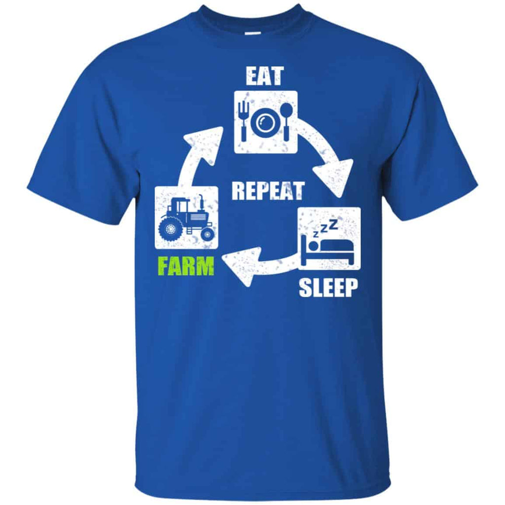 Eat Sleep Farm Repeat Farming T-Shirts, Hoodie, Tank