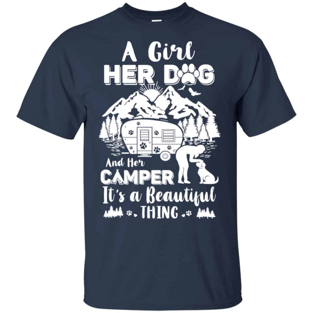 A Girl Her Dog And Her Camper It’s A Beautiful Thing T-Shirts, Hoodie, Tank
