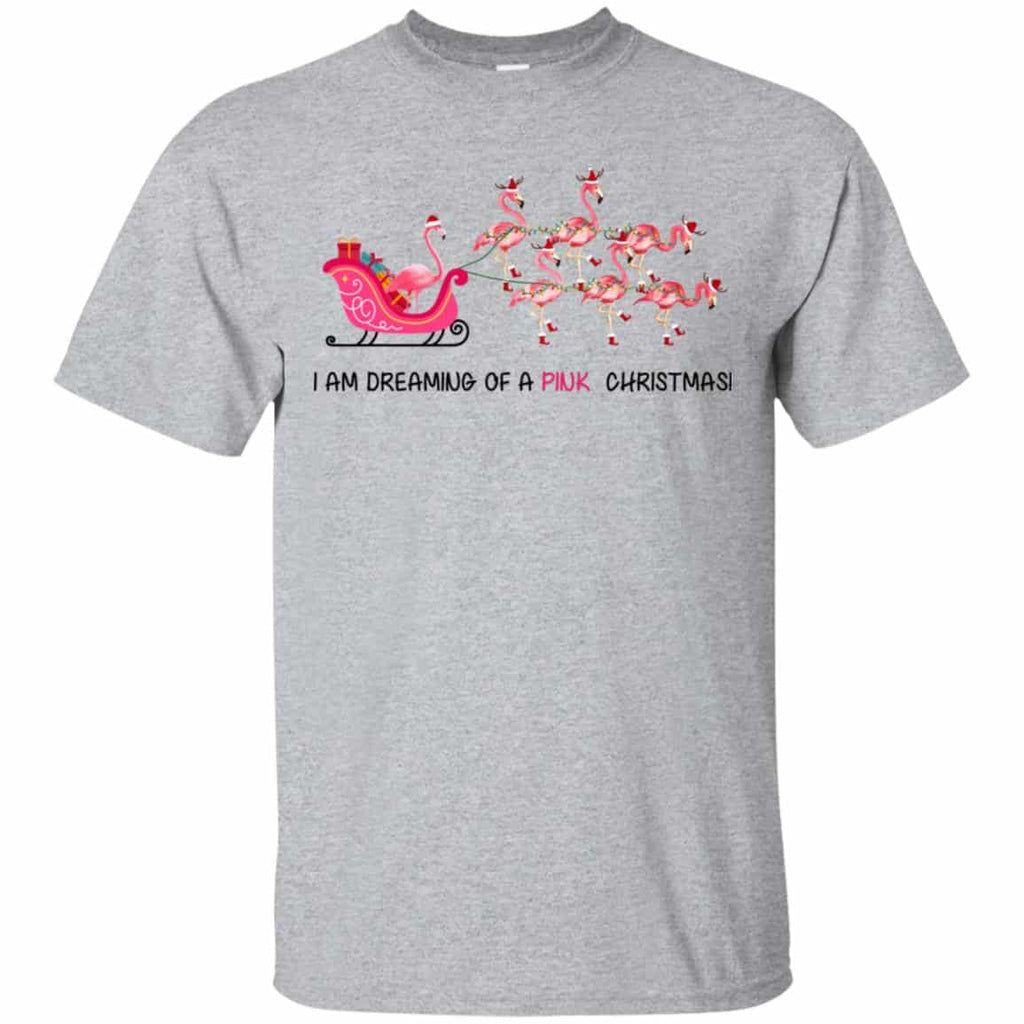 Flamingo I Am Dreaming Of A Pink Christmas T-Shirts, Hoodie, Tank