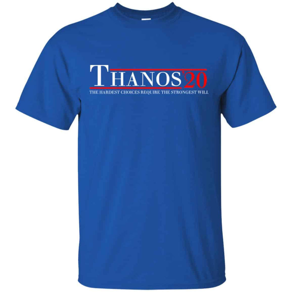 Thanos 2020 The Hardest Choices Require The Strongest Will T-Shirts, Hoodie, Tank