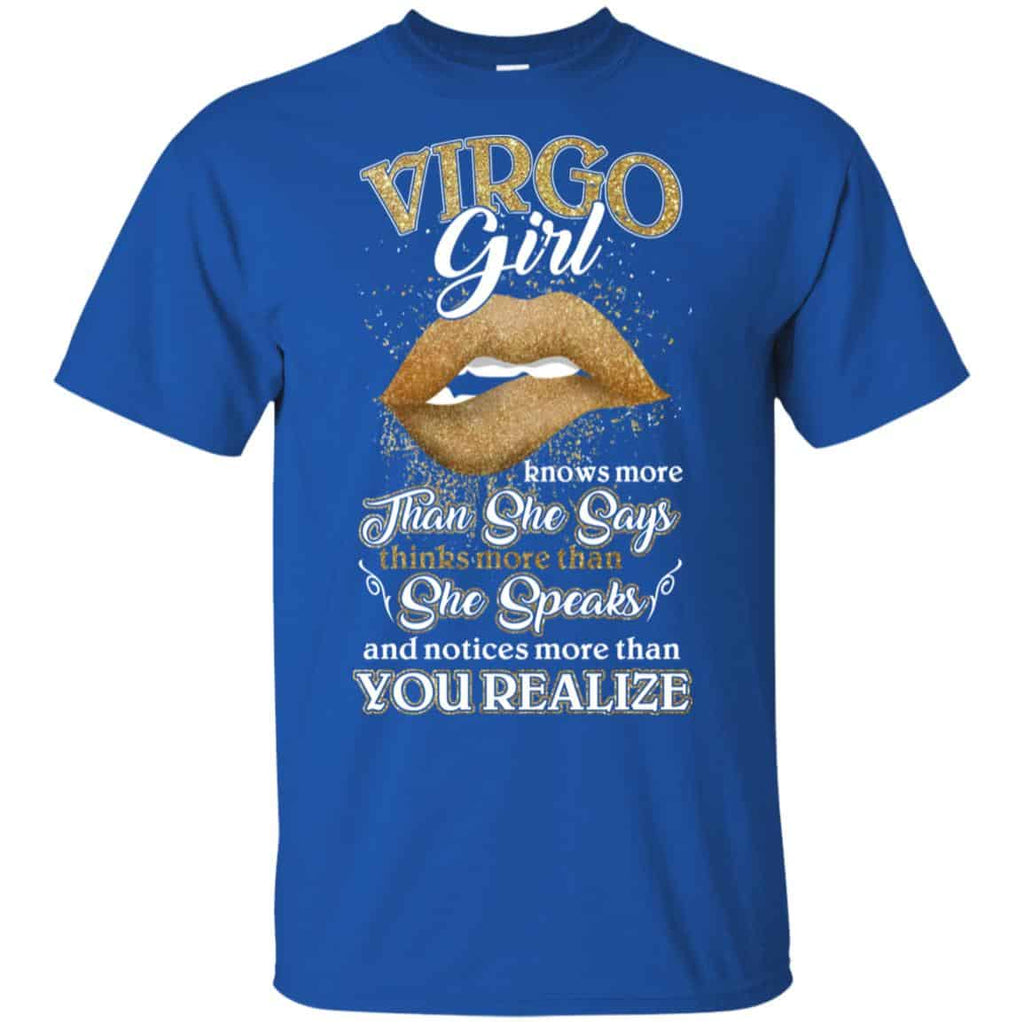 Vigro Girl Knows More Than She Says Zodiac Birthday T-Shirts, Hoodie, Tank