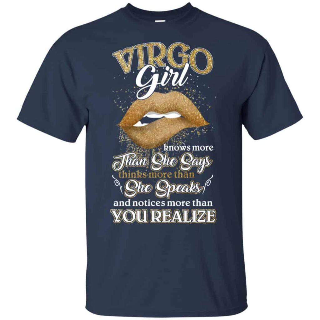 Vigro Girl Knows More Than She Says Zodiac Birthday T-Shirts, Hoodie, Tank