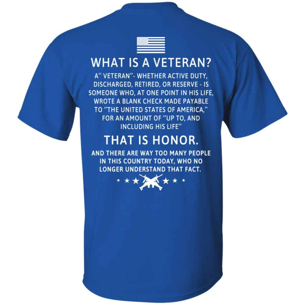 Veteran: What Is A Veteran That Is Honor T-Shirts, Hoodie, Sweater