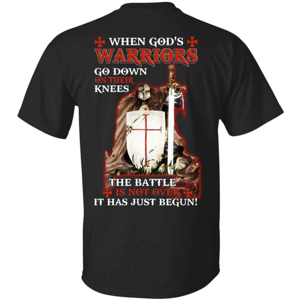Knight Templar: When God’s Warriors Go Down On Their Knees The Battle Is Not Over It Has Just Begun T-Shirts, Hoodie, Tank
