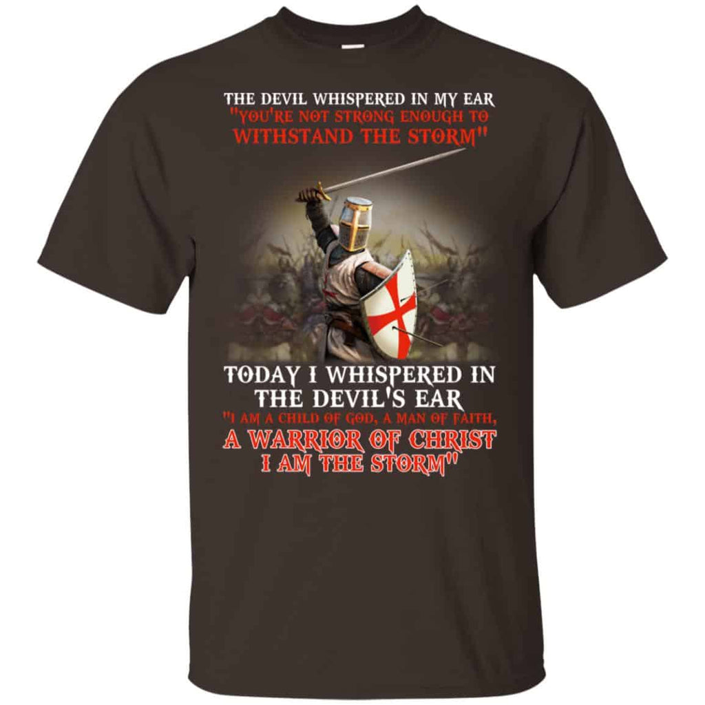 Knight Templar I Am A Child Of God A Warrior Of Christ I Am The Storm T-Shirts, Hoodie, Tank