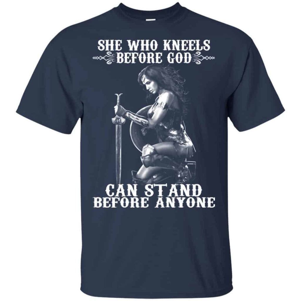 She Who Kneels Before God Can Stand Before Anyone Shirt, Hoodie, Tank