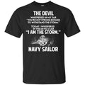 I Am The Fecking Storm The Storm Navy Sailor Shirt, Hoodie, Tank