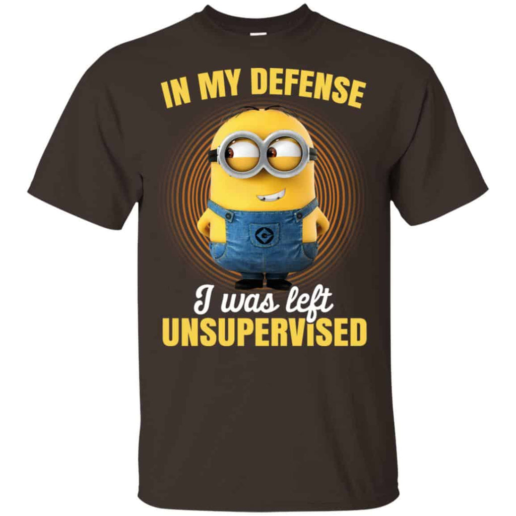 In My Defense I Was Left Unsupervised – Minions Shirt, Hoodie, Tank