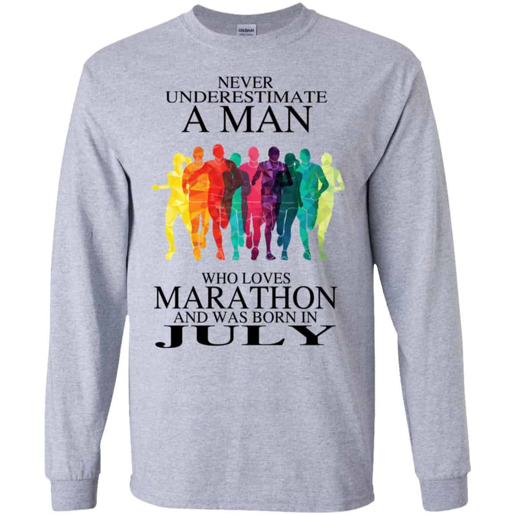 A Man Who Loves Marathon And Was Born In July T-Shirts, Hoodie, Tank