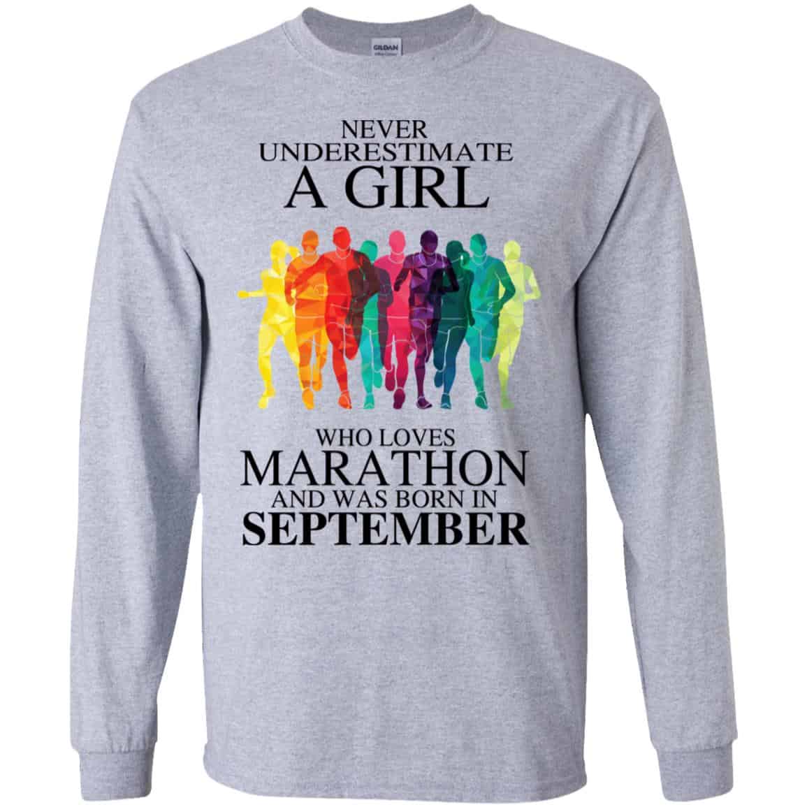 A Girl Who Loves Marathon And Was Born In September T-Shirts, Hoodie, Tank