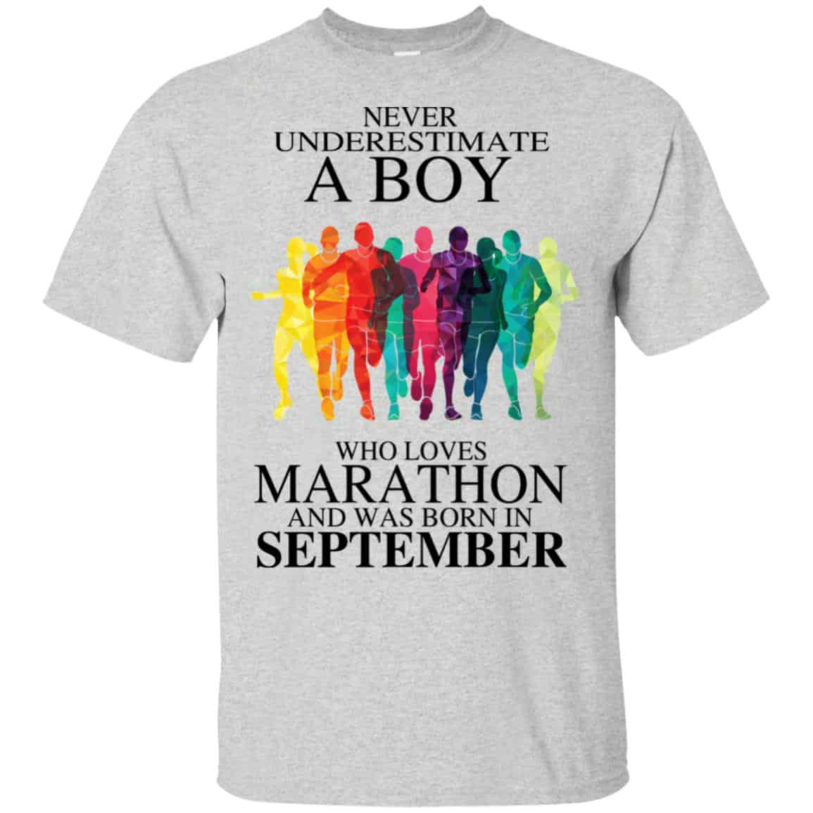 A Boy Who Loves Marathon And Was Born In September T-Shirts, Hoodie, Tank
