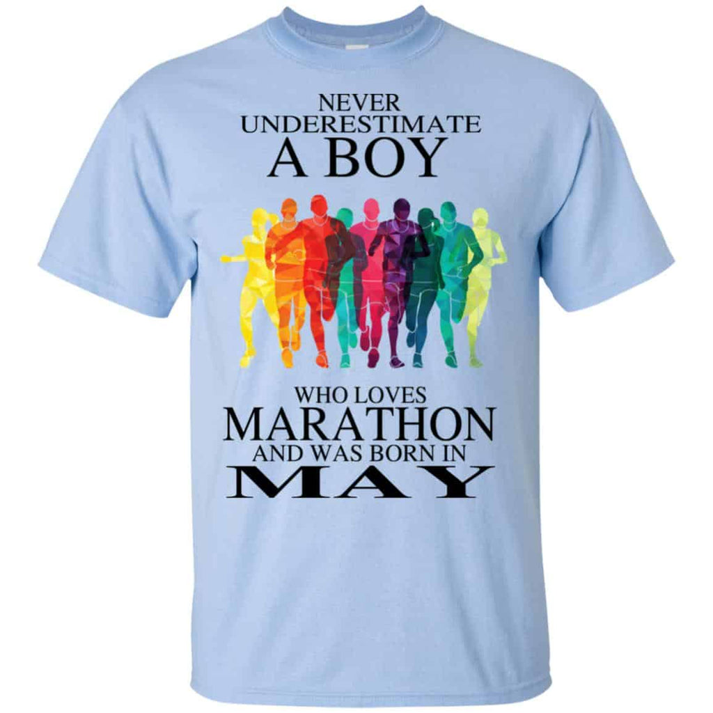A Boy Who Loves Marathon And Was Born In May T-Shirts, Hoodie, Tank