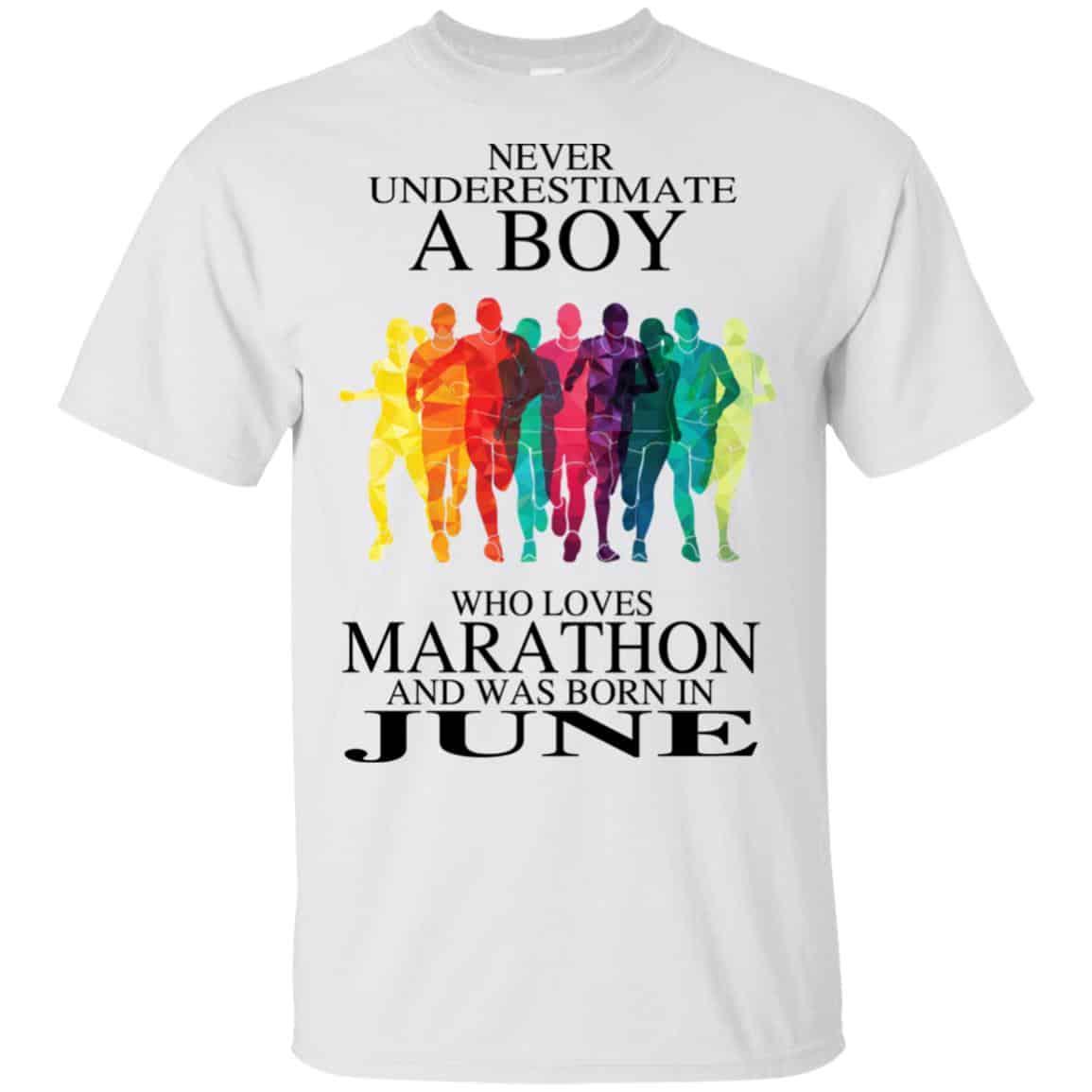 A Boy Who Loves Marathon And Was Born In June T-Shirts, Hoodie, Tank