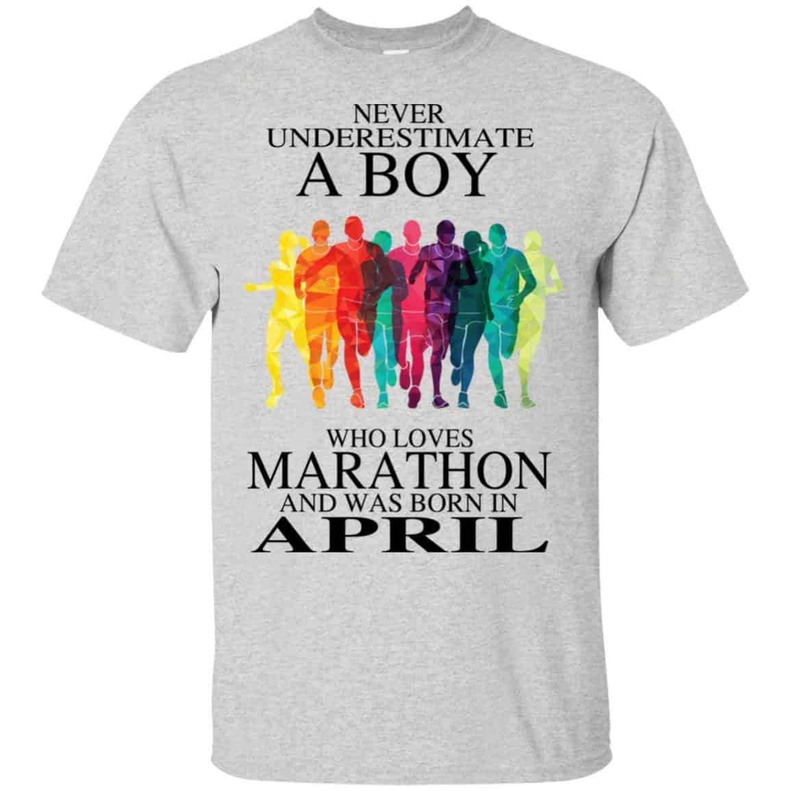 A Boy Who Loves Marathon And Was Born In April T-Shirts, Hoodie, Tank