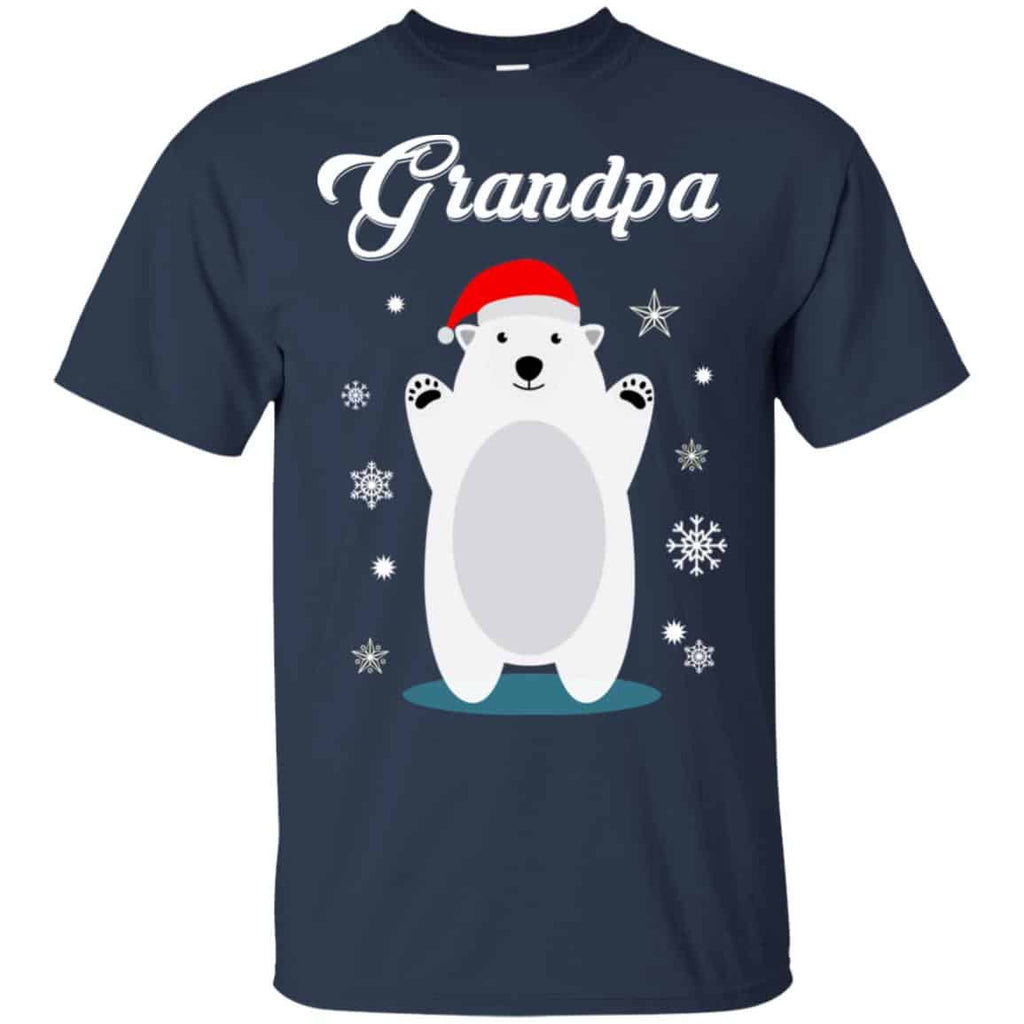 Grandpa Bear Christmas Santa Pajamas T-Shirts, Hoodie, Sweater