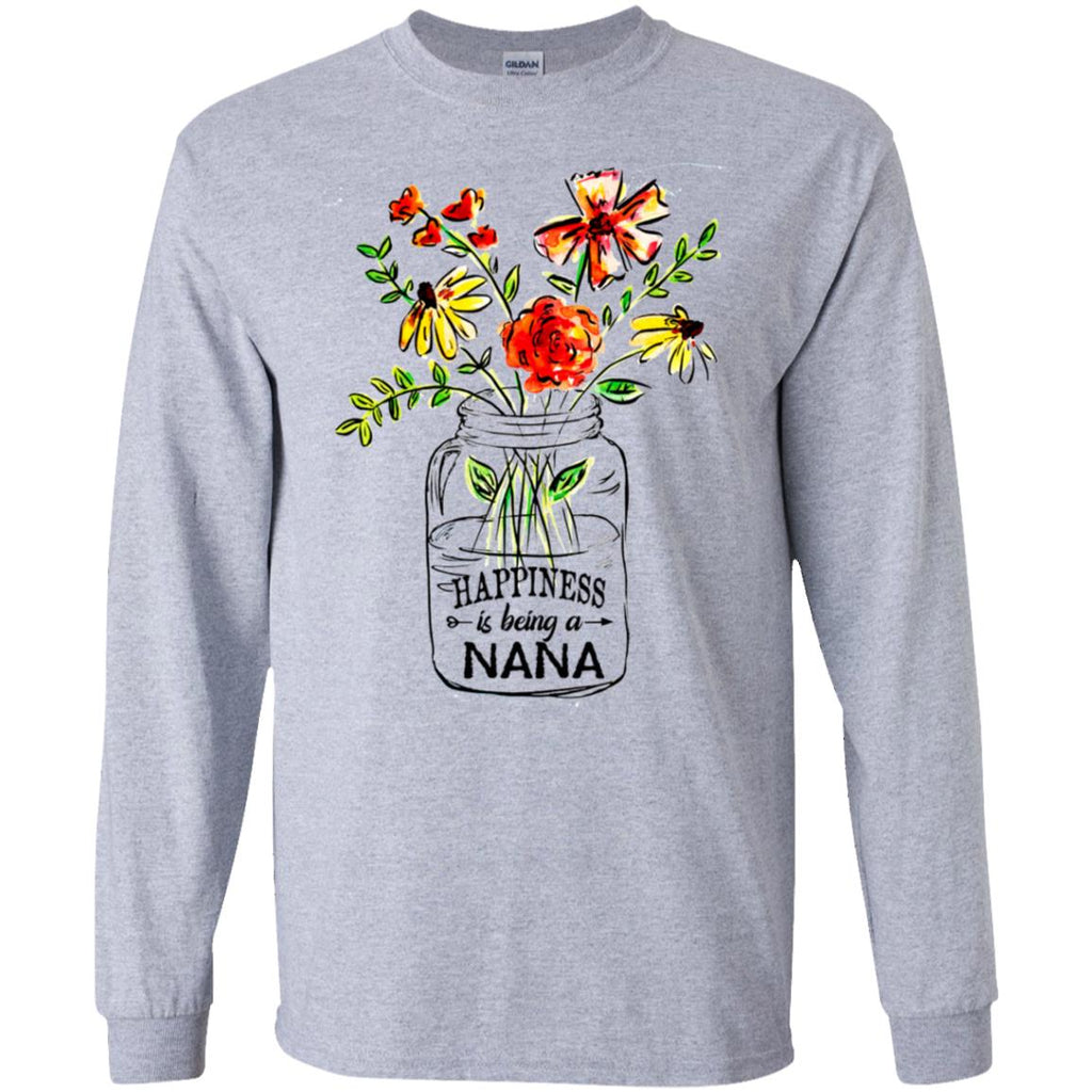 Happiness Is Being A Nana Flower T-Shirts, Hoodie, Tank