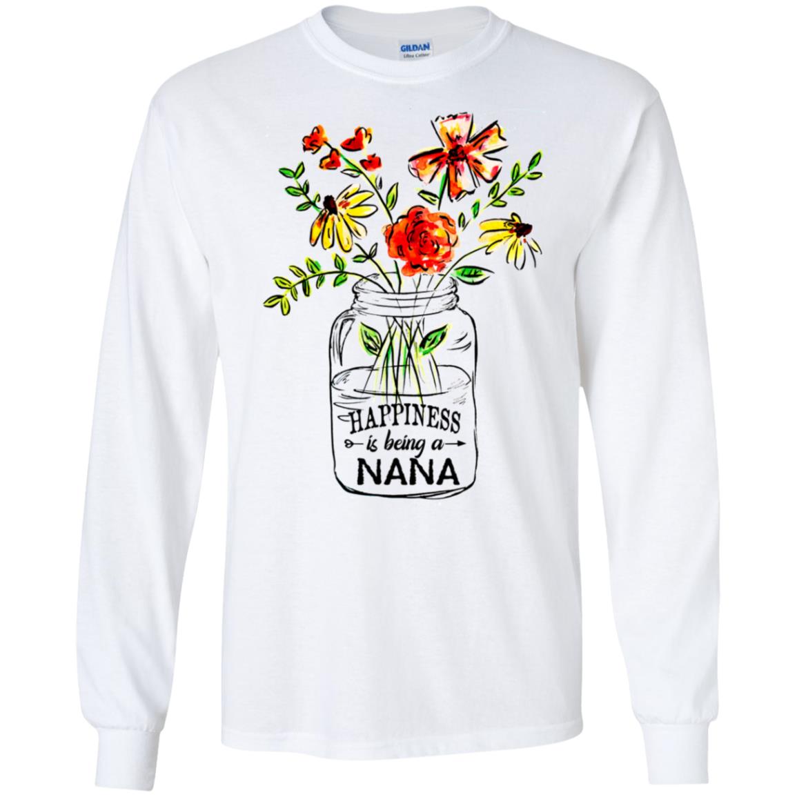 Happiness Is Being A Nana Flower T-Shirts, Hoodie, Tank