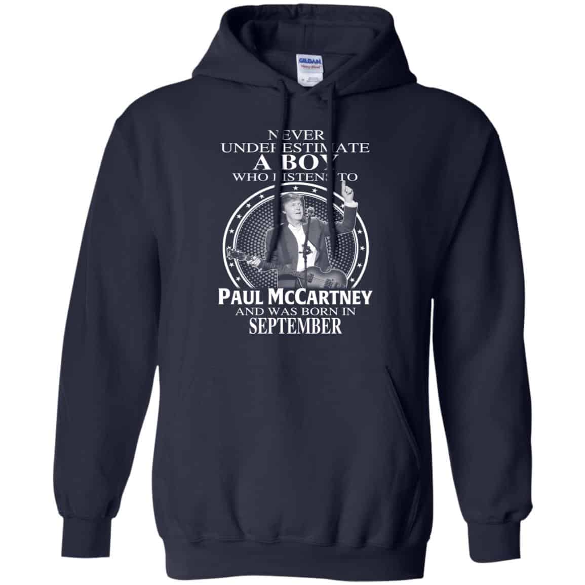 A Boy Who Listens To Paul McCartney And Was Born In September T-Shirts, Hoodie, Tank