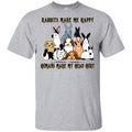 Rabbit Lovers: Rabbits Make Me Happy Humans Make My Head Hurt T-Shirts, Hoodie, Tank