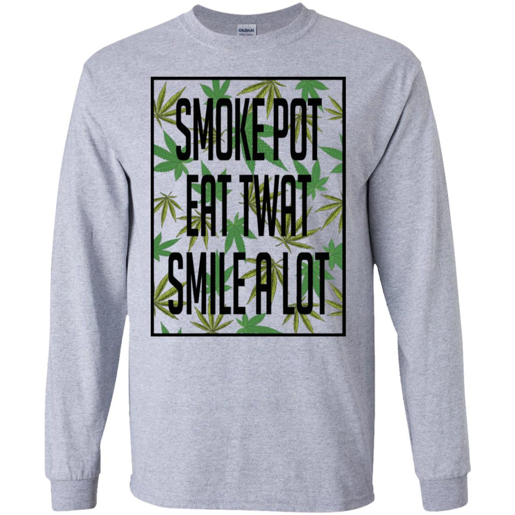 Smoke Pot Eat Twat Smile A Lot T-Shirts, Hoodie, Tank