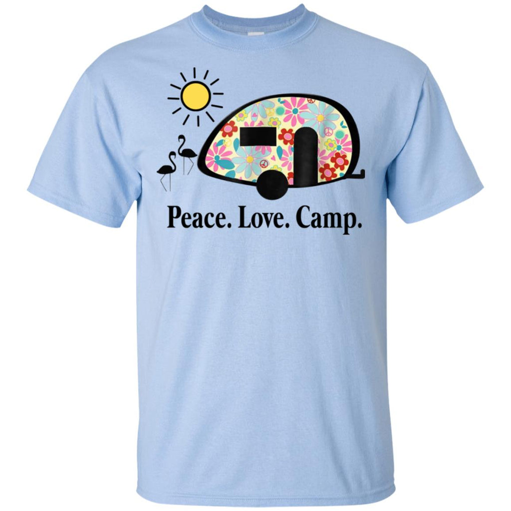 Peace. Love. Camp. Camping T-Shirts, Hoodie, Tank