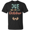Due Date October Announcement Mommy Bump Pregnancy T-Shirts, Hoodie, Tank