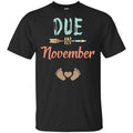 Due Date November Announcement Mommy Bump Pregnancy T-Shirts, Hoodie, Tank