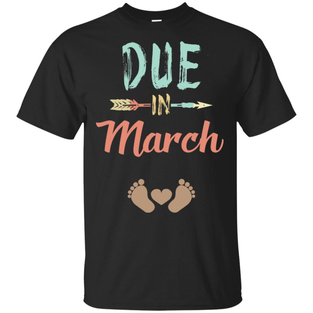 Due Date March Announcement Mommy Bump Pregnancy T-Shirts, Hoodie, Tank