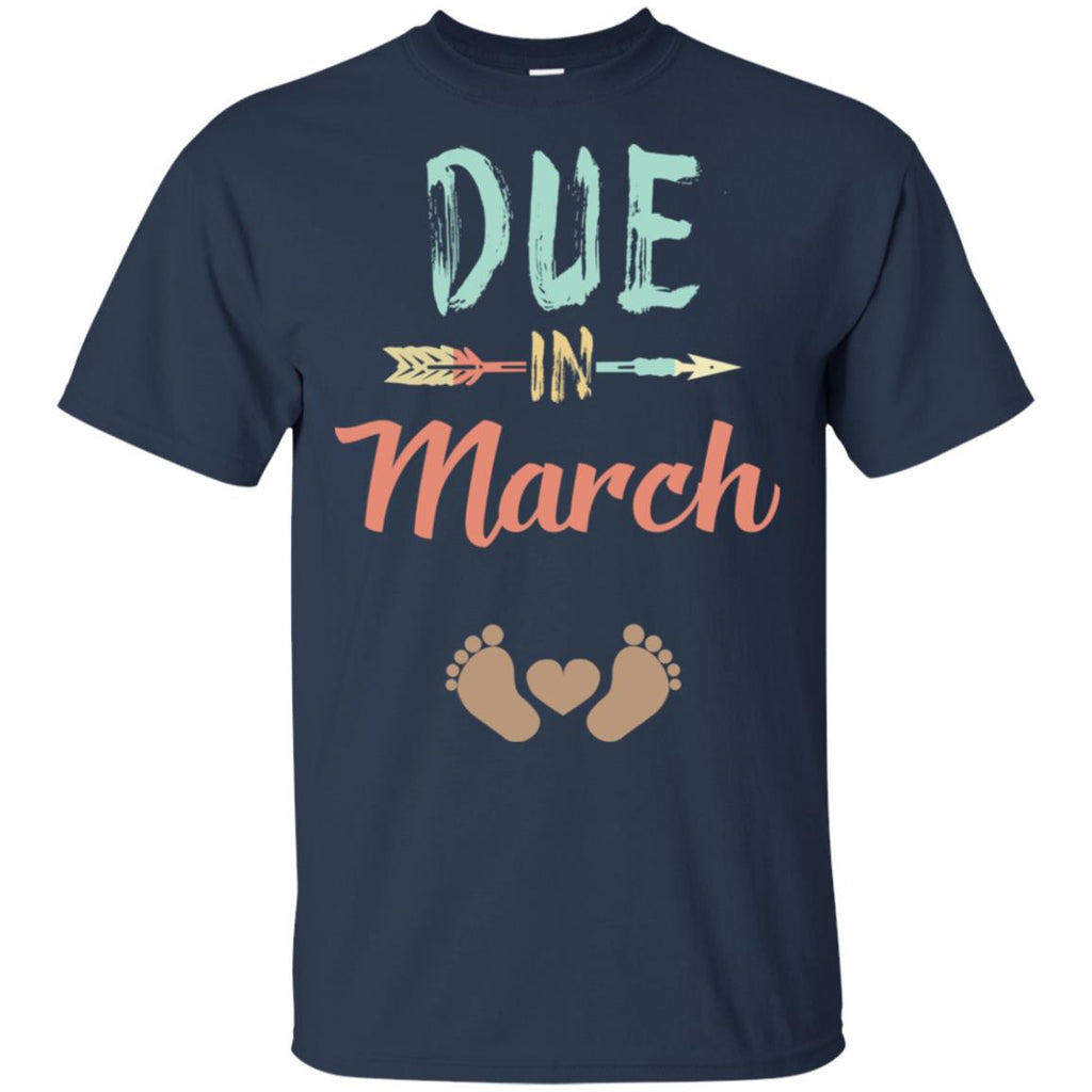 Due Date March Announcement Mommy Bump Pregnancy T-Shirts, Hoodie, Tank