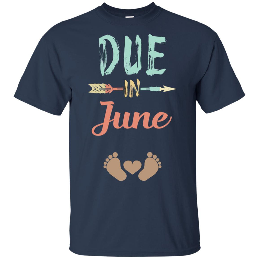 Due Date June Announcement Mommy Bump Pregnancy T-Shirts, Hoodie, Tank