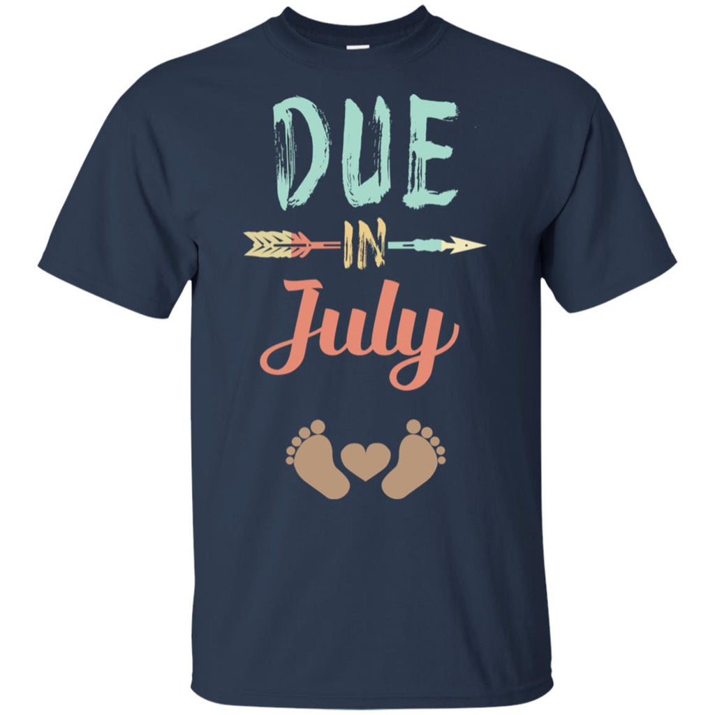 Due Date July Announcement Mommy Bump Pregnancy T-Shirts, Hoodie, Tank