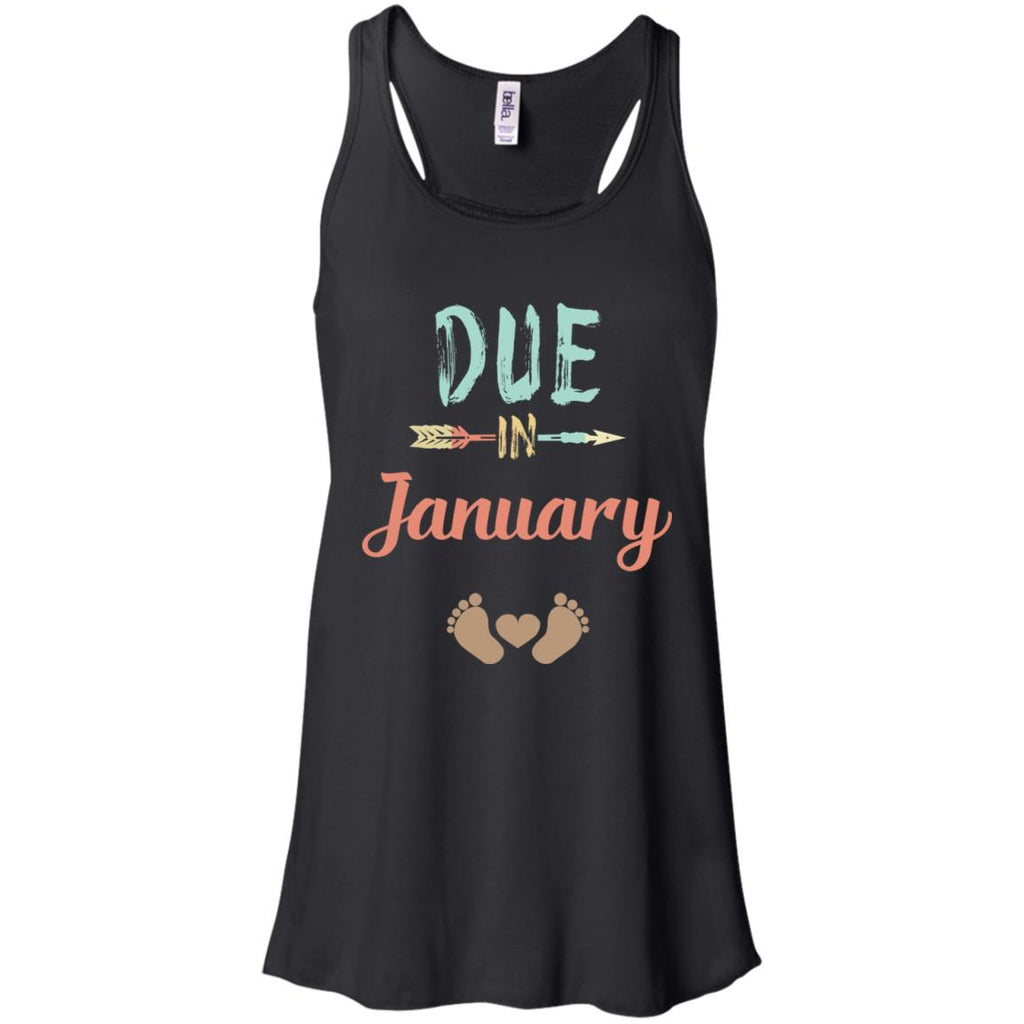 Due Date January Announcement Mommy Bump Pregnancy T-Shirts, Hoodie, Tank