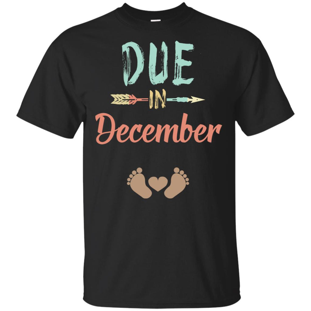 Due Date December Announcement Mommy Bump Pregnancy T-Shirts, Hoodie, Tank