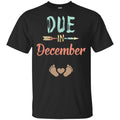 Due Date December Announcement Mommy Bump Pregnancy T-Shirts, Hoodie, Tank