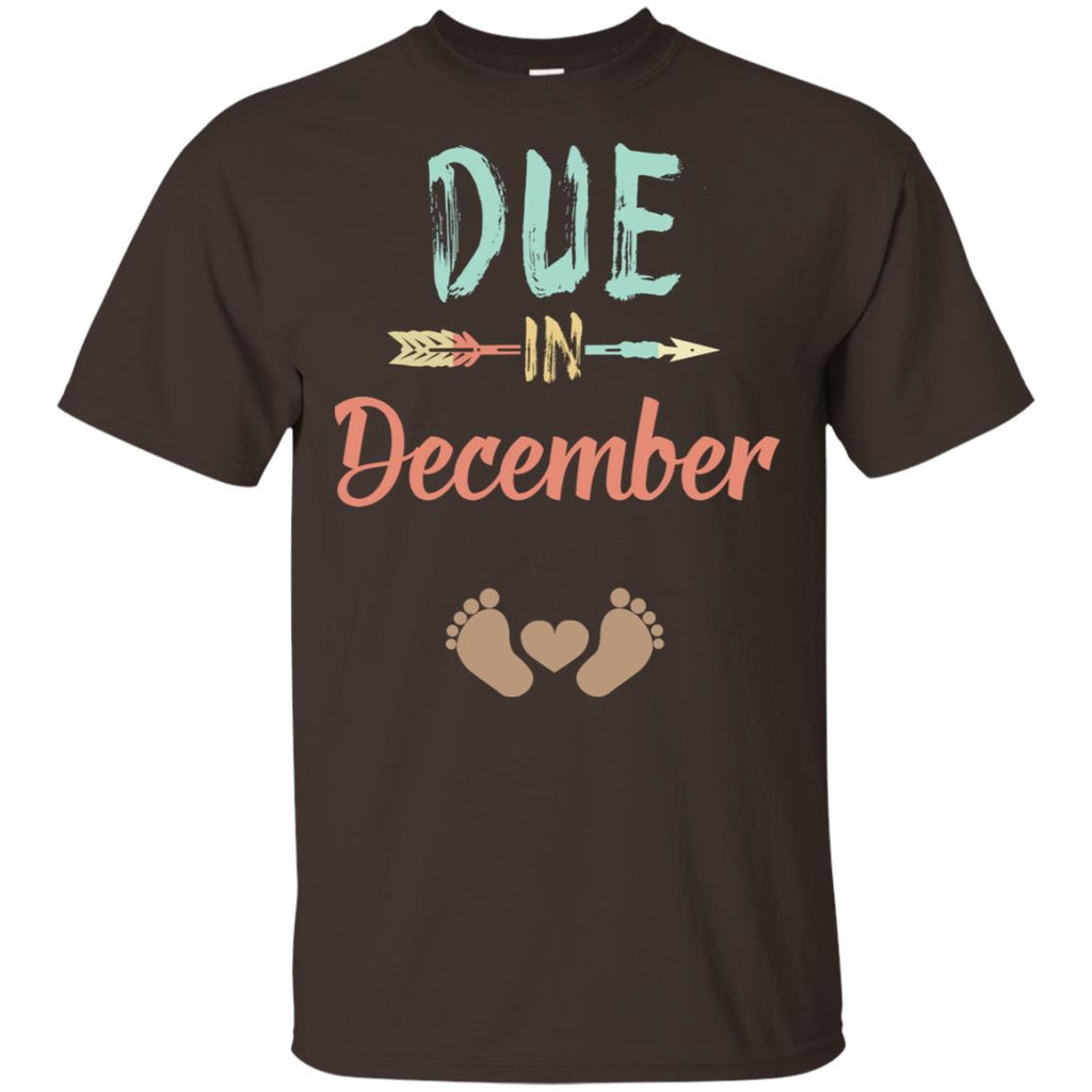 Due Date December Announcement Mommy Bump Pregnancy T-Shirts, Hoodie, Tank