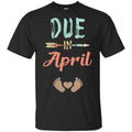 Due Date April Announcement Mommy Bump Pregnancy T-Shirts, Hoodie, Tank