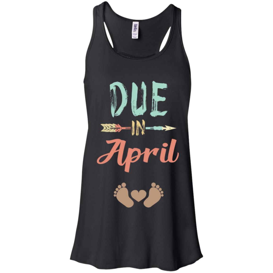 Due Date April Announcement Mommy Bump Pregnancy T-Shirts, Hoodie, Tank