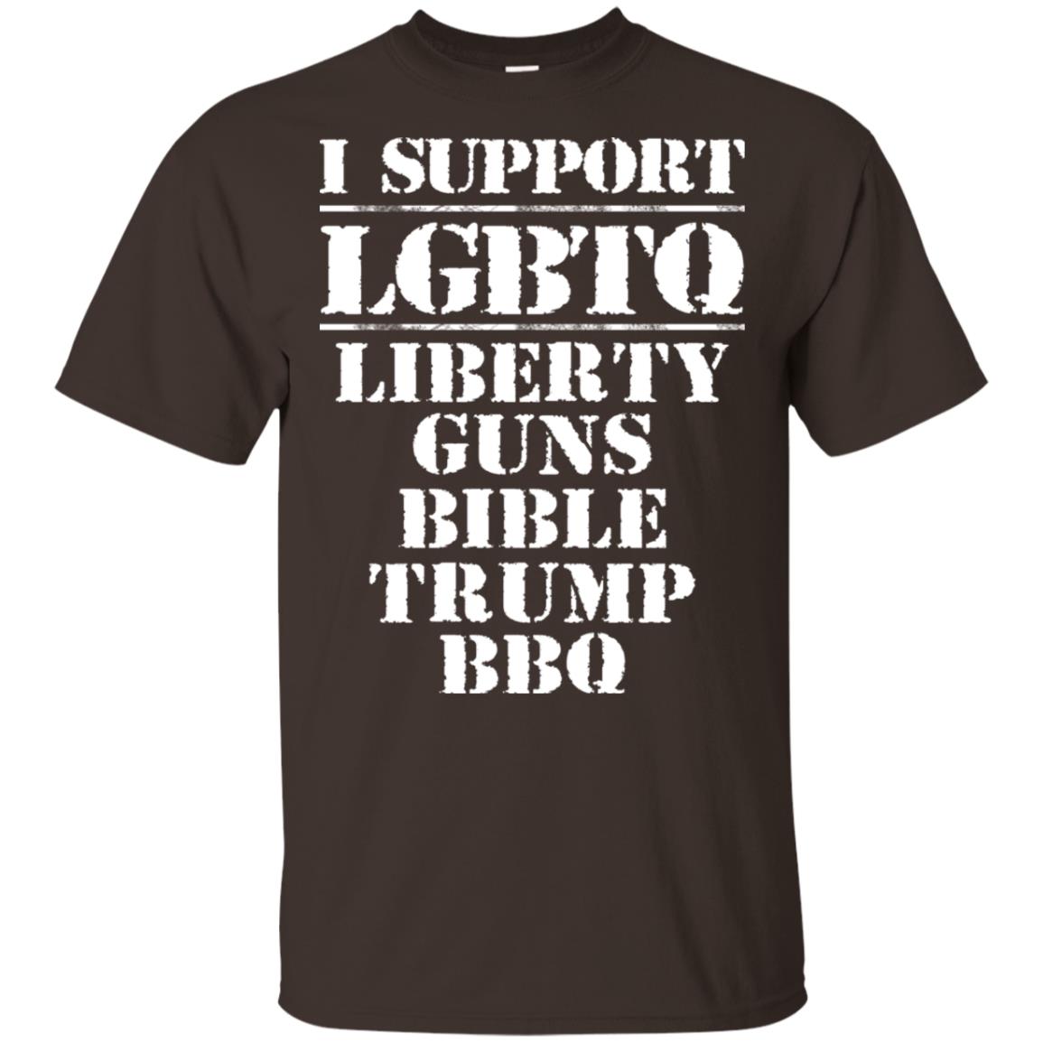 I Support LGBTQ Liberty Guns Bible Trump BBQ T-Shirts, Hoodie, Tank